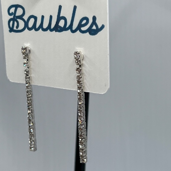 Baubles Chandelier Austrian Crystal Silver Earrings $12 EA or Bundle 3/$20 - Picture 2 of 8